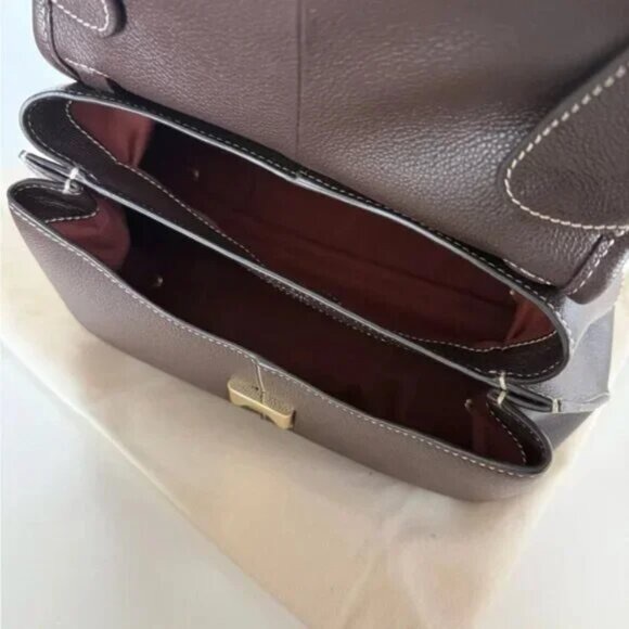 Polene Dark Brown Satchel Bag - Picture 11 of 14